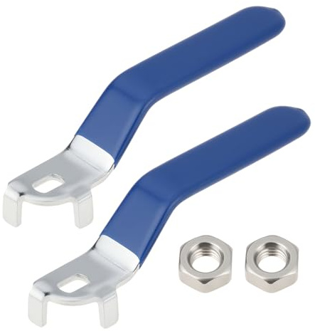 LT Easiyl 2 maniglie a leva da 10 x 6 mm con dadi M10 per valvola a sfera DN25