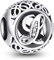NINGAN Charm-Anhänger, 925 Sterlingsilber, Motiv: Buchstabe des Alphabets, für Armbänder, kompatibel mit europäischen Armbändern (Buchstabe L)