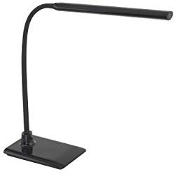 EGLO LED Tischlampe Laroa, Tischleuchte mit Touch, dimmbar in Stufen, Schreibtischlampe aus Kunststoff in Schwarz, LED Bürolampe neutralweiß