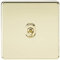 Knightsbridge SF1TOGPB Screwless 10A 1G 2-Way Toggle Switch - Polished Brass