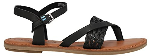 TOMS Women's 10013458 Closed Toe Sandals, Black, 4 UK
