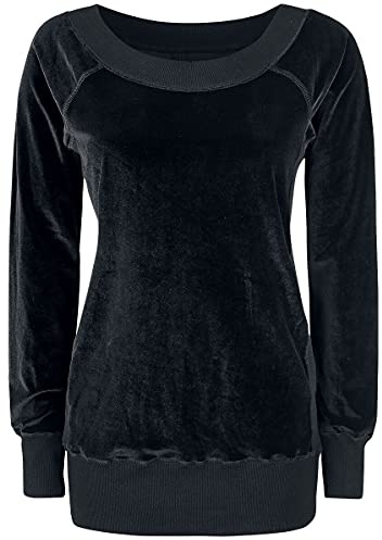 Forplay Velvet Sweater Frauen Sweatshirt schwarz Basics XL