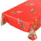 ANRO Wachstuchtischdecke Wachstuch Wachstischdecke Tischdecke Weihnachten Weihnachtsmann Rot Sterne 100x140cm