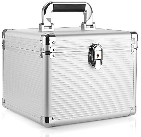 RanDal 3,5 Zoll Hard Disk Drive Storage Protection Carrying Case Aluminum Box Mit Taste 10 Bay