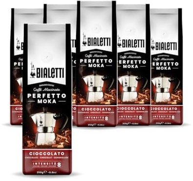 Bialetti Perfetto Moka Café Moulu Arôme/Saveur Chocolat 1,5 kg