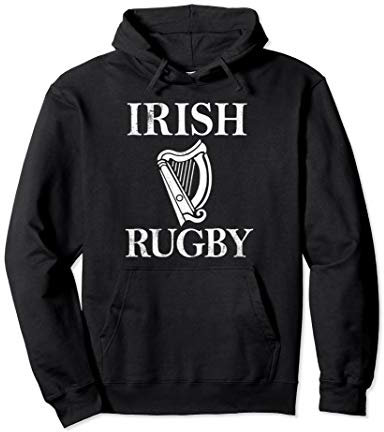 Ireland Sports Gift: Irish Rugby Pullover Hoodie