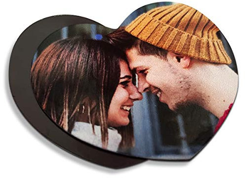 Imán Nevera Personalizado con Foto/diseño/Frases. Imán Flexible de plástico. Regalos Personalizados con Foto. Varios Formas a Elegir. Packs de 1, 3 y 6 Unidades. Corazón