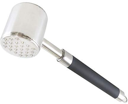 tooloflife Meat Tenderiser Mallet for Kitchen & BBQ - Sturdy Stainless Steel Steak Pounder Hammer for Steak, Chicken, Fish, Pork