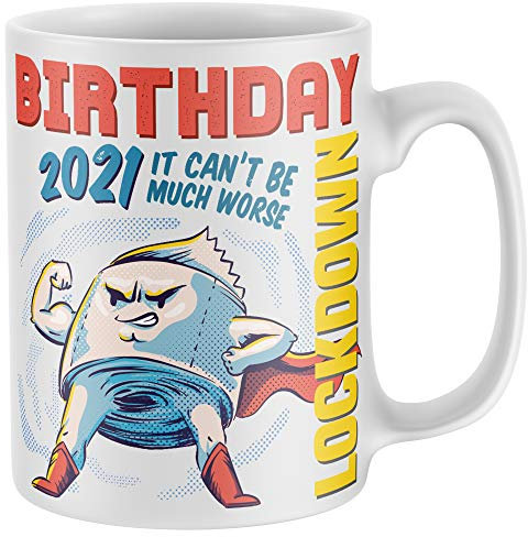 Purple Print House - Tazza da caffè, in ceramica, bianco, taglia unica