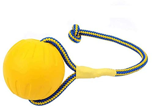 Dog Balls Tough Dog Toys EVA Floating Pet Ball Puppy Bite Resistant Ball With Rope Pet Training Ball, Fetch Ball Dog Toy, Dog Ball Launcher Thrower, Puppy Toys, Toys For Dog, Ball Thrower, 7cm