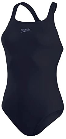 Speedo Damen Eco Endurance+ Medalist Badeanzug | Athletische Passform | Klassisches Design | Recyclingmaterial | Chlorbeständig | Besonders flexibel Badeanzug, True Navy, 40