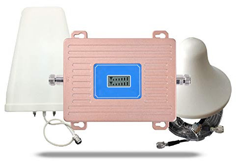 GUOZ Cellulare Ripetitore del Segnale Amplificatore LTE 800 (Band 20)/EGSM 900 (Band 8) 2G/ 3G/ 4G Kit Ripetitore Intelligente LTE Signal Booster
