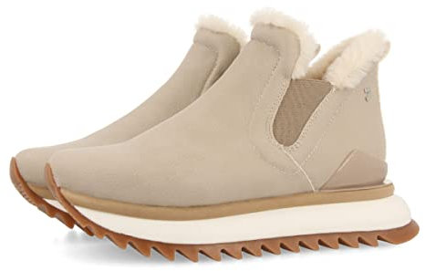Sneakers Tipo botín Chelsea Taupe para Mujer pitten