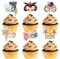18 Stück Maskerade Cupcake Topper, Bachelorette Party Kuchen Picks 4 Stile * 3 Stück Masked Ball Thema Party Dessert Dekor für Frau/Babyparty/Geburtstag Essen Picks
