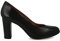PAYMA - Damen Leder Schuhe Pumps mit Integrierter Gel Einlegesohle. Kleid Schuhe aus Spanien. Absatz 8 cm. Farbe: Schwarz 8cm, Größe: EU 37