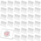 Yicaam 42 Pièces Support d'affichage de Prix en Acrylique Transparent Porte-étiquette de Prix, Support d'étiquette de Carte de Nom de Prix pour Bureau et Supermarché (6 x 4,3 x 2 cm)