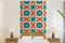 MuchoWow Papier peint Un motif symétrique de la mosaïque marocaine Papier peint photo 120x240 cm Papier peint imprimé