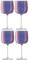 LSA International Aurora AR05 Lot de 4 verres à vin 450 ml Violet polaire