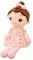 Surakey Weiche Stoffpuppe, 45CM Plüsch Babypuppen Kuschelpuppe Püppchen,Schlafend, Schöne Puppe Stoffpuppe Plüsch Stofftier Spielzeug Cartoon Deko Toy Geschenk für Kinder Baby Mädchen, Rosa