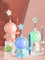 Yeeteesy LED Astronauten Nachtlicht, Spaceman Figure Dimmbar Tischlampe, Astronaut Handwerk Tischlampe Ornament (Rosa)