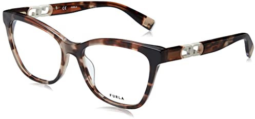 Furla VFU633 0710 Avana Marron Lucida Eyewear Woman Acetate, Square, 53