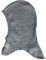 Lilano, Kinder/Baby Sturmhaube, 70% Wolle (kbT), 30% Seide, 210 g/m² (Grau, 86-92)