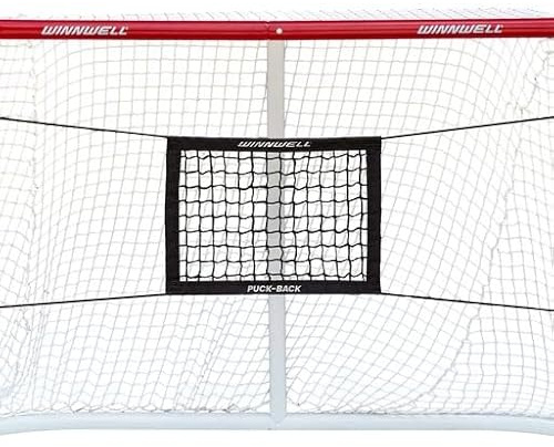 Winnwell Trainings-Puck-Back-Ziel – Shooter Tutor Hockey-Trainer Ausrüstung – Verbessert die Schussgenauigkeit mit Eishockey-Pucks & Street-Hockey-Bällen