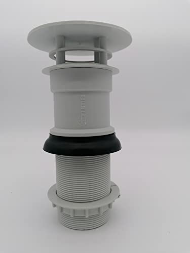 CR-MOESANCO® Chimenea de Calefaccion de 60 mm + Goma de Sellado + Tuerca de Ajuste, Truma para Caravana yAutocaravanas