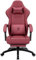 Dowinx Gaming Chair with Spring Cushion,Racing Gamer Chair with Massage Lumbar Support, Ergonomic Gaming Armchair with Footrest Office Chair PU Leather Red
