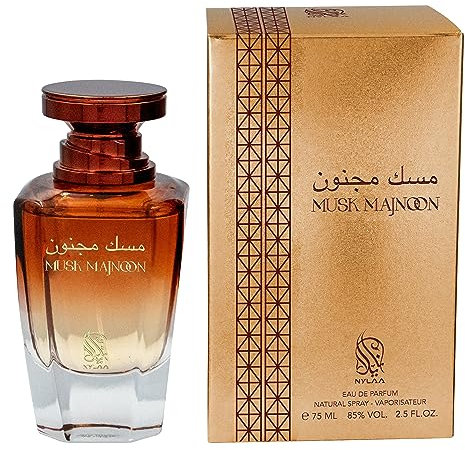 Musk Majnoon Parfüm-Spray, 75 ml, elegant verführerisches Parfüm mit süßem floralem Moschus, Kokosnuss für Frauen