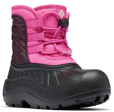 Columbia Powderbug Snowlite Lace, Stivali da neve Unisex - bambini e ragazzi, Pink Ice/Moonvista Toddler, 27 EU