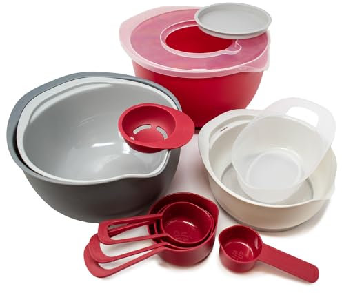 Norpro Nested Mixing Bowls and Measuring Cups, 12 Piece Set
