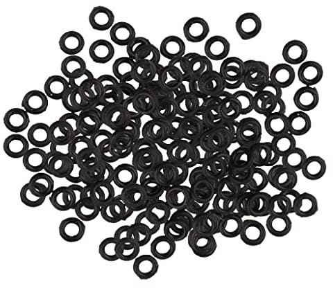 200 x schwarze Gummi-O-Ringe für Dartschwanz, fest und rutschfest, Dart-Zubehör