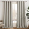 PONY DANCE Rideau Opaque Occultant, Décoration Fenêtre Isolation Froid Bloquer Lumiere à Oeillets Draperie de pour Enfant/Adulte, L 140 X H240cm, Lot de 2, Blanc Écru