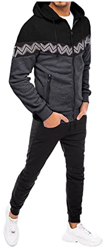 hehiy Männer|Trainingsanzug|Jogginganzug|Freizeitanzug|Sportanzug Laufbekleidung Herren Jogginganzug Herren Xl Lang Warme Jogginganzug Herren
