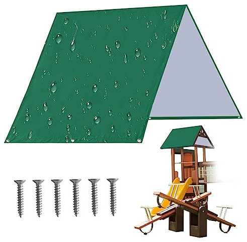 Yeory Swing -Set Ersatzplan 132x228 cm Kinder Spielplatz Dach Dach wasserdichtes Schwung Sonnenschutz Top Deckung für Garten im Freien, Gartenschwung Baldachin Ersatz