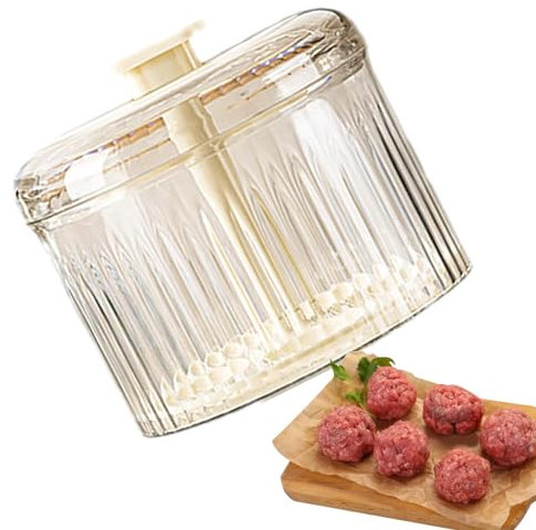 Macchina per polpette traslucide Strumento manuale per la creazione di polpette da cucina Strumento per la produzione di polpette estruse Facile strumento per la produzione di polpette Strumenti di