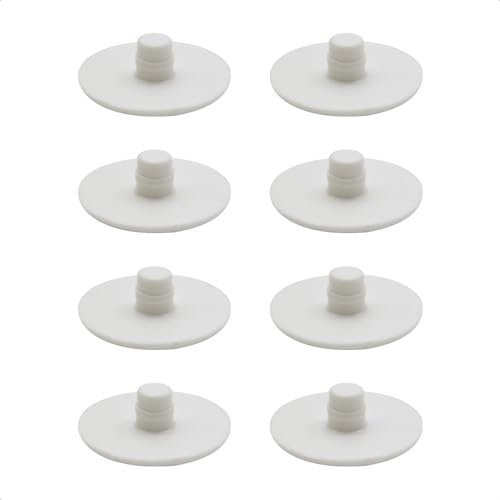 Wagner QuickClick® Kunststoffgleiter Möbelgleiter Stuhlgleiter - 8er-Set Ersatzgleiter austauschbar ersetzbar - Kunststoff Extreme - Durchmesser Ø 25 mm - für Basis SMART - Made in DE - 16783700