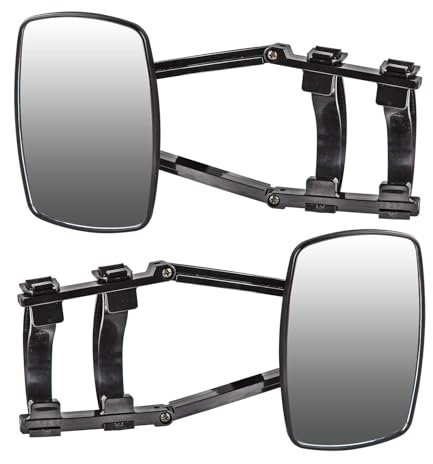 2x Universal Wohnwagenspiegel Caravanspiegel Zusatzspiegel für Wohnwagen Spiegel Seitenspiegel Fahrzeugspiegel PKW