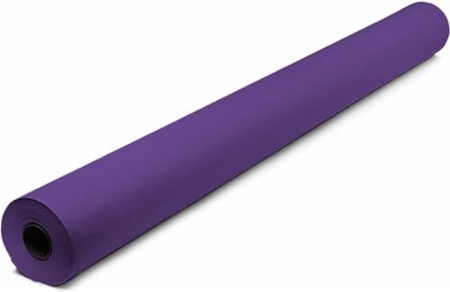 Tezraftaar® Paper Banquet Roll 7m x 1.14m Violet Disposable Banqueting Roll Table Cover Clothes for Christmas Catering Supply Wedding Birthday