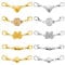 Annickee 10PCS Magnetic Necklace Clasps, Magnetic Lobster Clasps Connector, Necklace Clasp and Closures, Closures Magnetic Clasp Converter Locking, Heart, Round, Rose, Butterfly