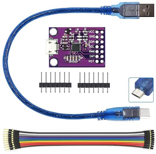 WWZMDiB CP2112 Adaptateur Micro USB vers SMBus I2C Communication avec fils