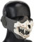 shenruifa Demi-masque pour le cyclisme en plein air avec protection auditive squelette, pliable et respirant, accessoire de costume d'horreur effrayant, coussinet de pont de nez confortable pour homme