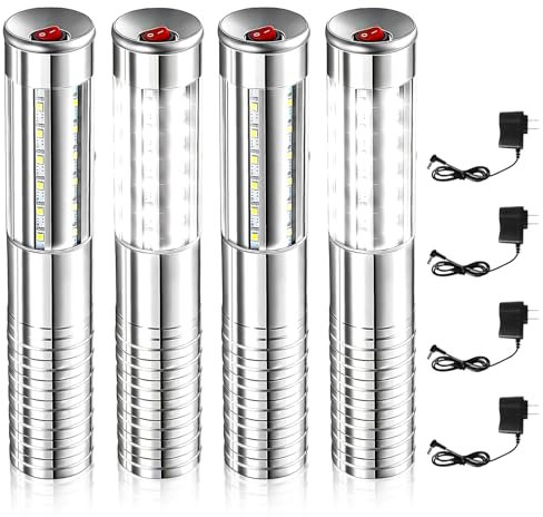 4 Pieces Bottle Service Lights, Rechargeable Bottle Sparklers, Reusable Bottle Girl Lights, Champagne Bottle Service Sparklers for Bar Nightclub Concert Birthday Wedding Party