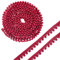 PH PandaHall Perlen Spitze Trim Faux Perlen Spitze Band Lila Bänder Trim mit 6 mm Perlen Perlen Nähen Trim Perle Applique Quaste Rand Trim zum Karneval Fasching Nähen Hochzeit Dekoration 4,5 m
