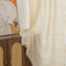 RUIXUAN Gardinen Vorhänge mit Kräuselband beige Gardine mit Quaste Boho Vorhang Häkeln Stricken kräuselband Wohnzimmer Modern Voile Schienensystem Schlafzimmer Curtains 2er Set 150 * 230cm