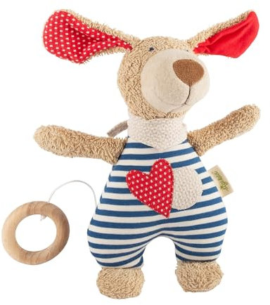 SIGIKID Spieluhr mit Wunschmelodie Einschlafhilfe für Neugeborene Stofftier Babyspielzeug aus Bio-Baumwolle Geschenk zur Geburt für Babys ab Geburt für Babys und Kleinkinder Unisex