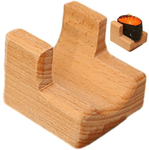 HiyyFloy Porta Sushi in Legno Vassoio Portata per Sushi Sashimi Piatto Sushi Giapponese Espositore per Taco per Ristorante di Casa