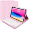 Case with Keyboard for iPad 11th Generation A16 11 inch 2025, UK layout Keyboard Case for 10th Gen 2022, Slim Case with Detachable Bluetooth Keyboard and Pencil Holde for iPad 11/10 Gen, Pink