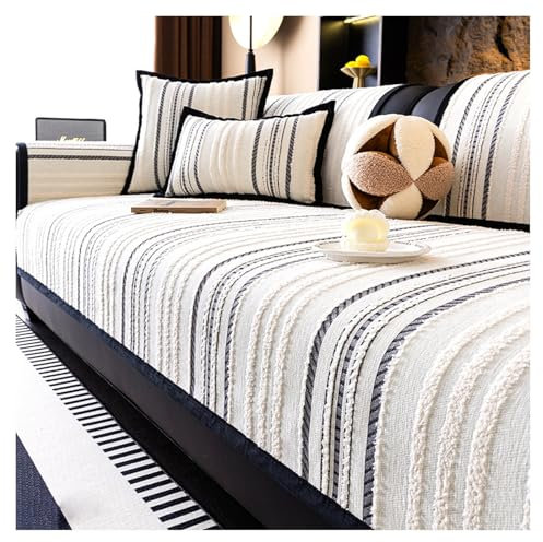 FYFWPA Couch Überzug L Form Sofabezug: Weiche Chenille für Ecksofa Weiche Sofa Überzug für 1 2 3 4 Sitzer Sofabezug Anti Rutsch Sofa Schutzhülle Hund Katze Sofaschoner(Grau,70 * 210cm)